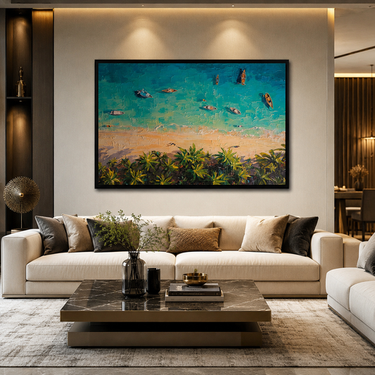 Mountain Lake Canvas Wall Art