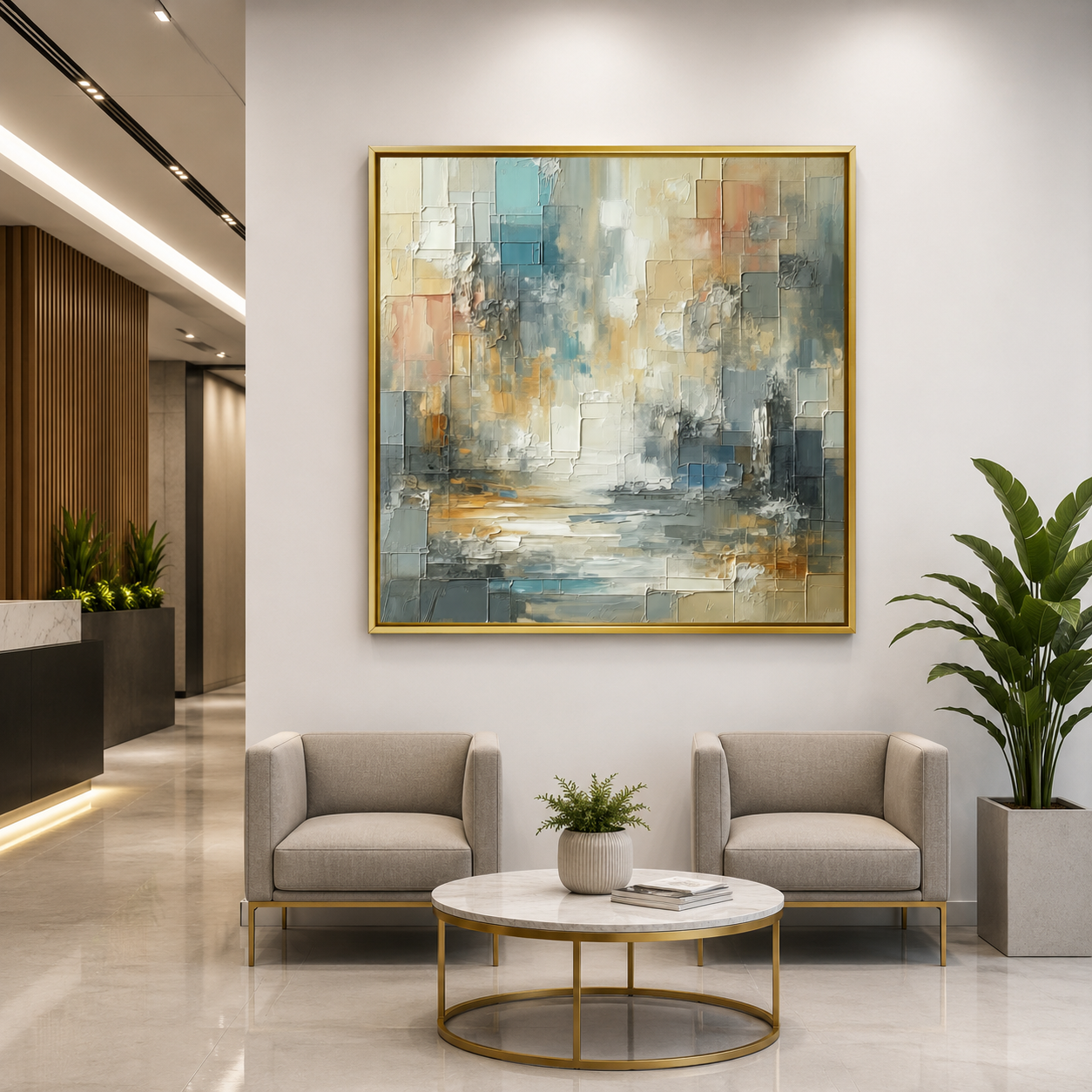 Modern Abstract Landscape Canvas Wall Art