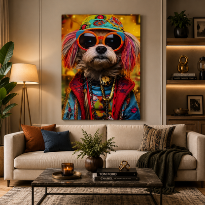 Fur-tastic Vogue Fashion Dog Wall Art for Stylish Home Décor