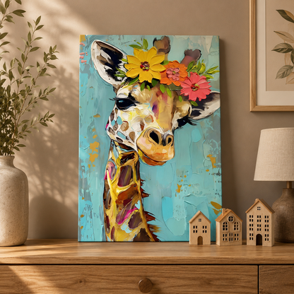 Safari Chic Wall Art Painting for Luxury Modern Home Decor