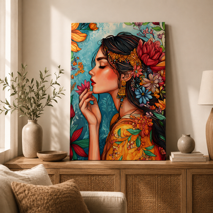 The Blooming Soul Wall Art Painting for Modern Home Decor