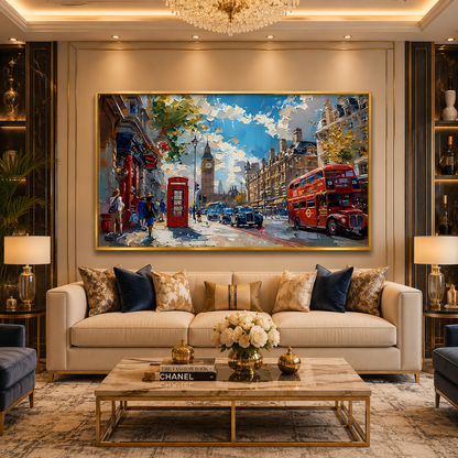 Luxury London Cityscape Canvas Wall Art