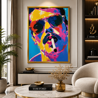 Modern Pop Art Portrait Canvas Painting for Stylish Wall Decor