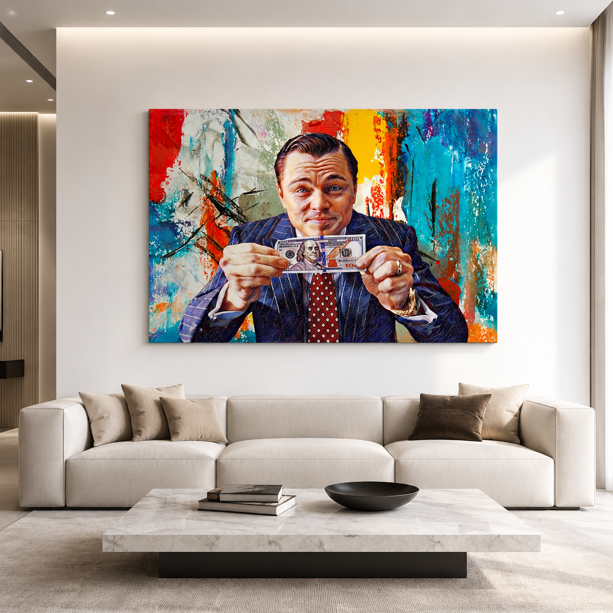 Money Motivation Canvas Wall Art