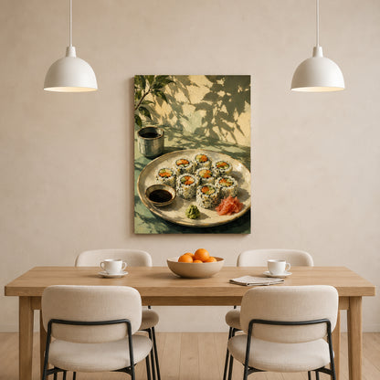 Sushi Wall Art for Kitchen, Dining Room and Japanese Food Decor