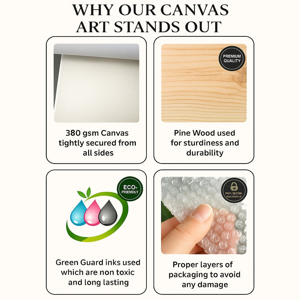 Luxury White & Gold Floral Canvas Wall Art for Elegant Interiors