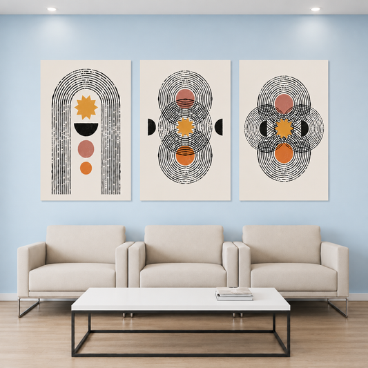 Geometric Abstract Canvas Wall Art